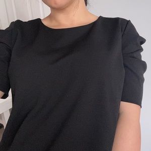 Banana Republic, black bell sleeve shirt size L